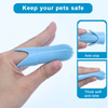 Wellfine-cepillo de dientes de silicona de grado alimenticio para dedos de perros, se adapta a la mayor&iacute;a de los dedos, cepillo de limpieza de dientes para perros y gatos
