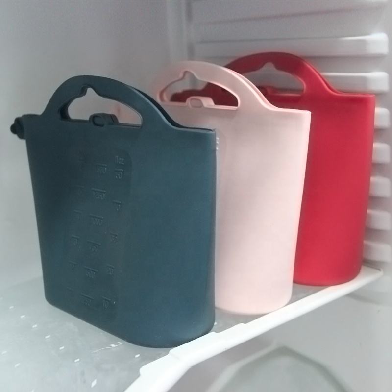 Bolso reutilizable ancho plegable del almacenamiento de la comida de la categor&iacute;a alimenticia del silic&oacute;n del bolso al por mayor de la conservaci&oacute;n de alimentos
