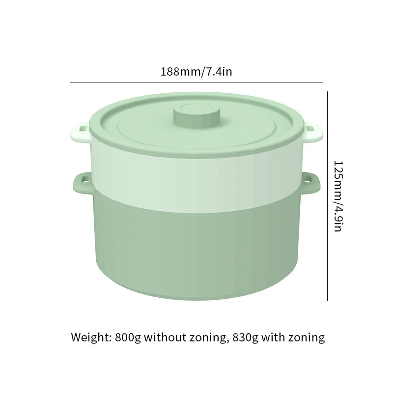 Wellfine 전자레인지 야채 기선 전자레인지 기선 바구니 야채 브로콜리 생선 증기 용기