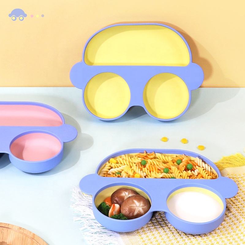 Reci&eacute;n llegado, juego de destete Led de silicona para beb&eacute;, placa de coche para ni&ntilde;o peque&ntilde;o con succi&oacute;n, juego Bift de cumplea&ntilde;os para beb&eacute; sin BPA