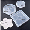 Moldes de silicona para moldes de resina epoxi, 4 piezas de formas con flores y cuentas, fabricaci&oacute;n artesanal