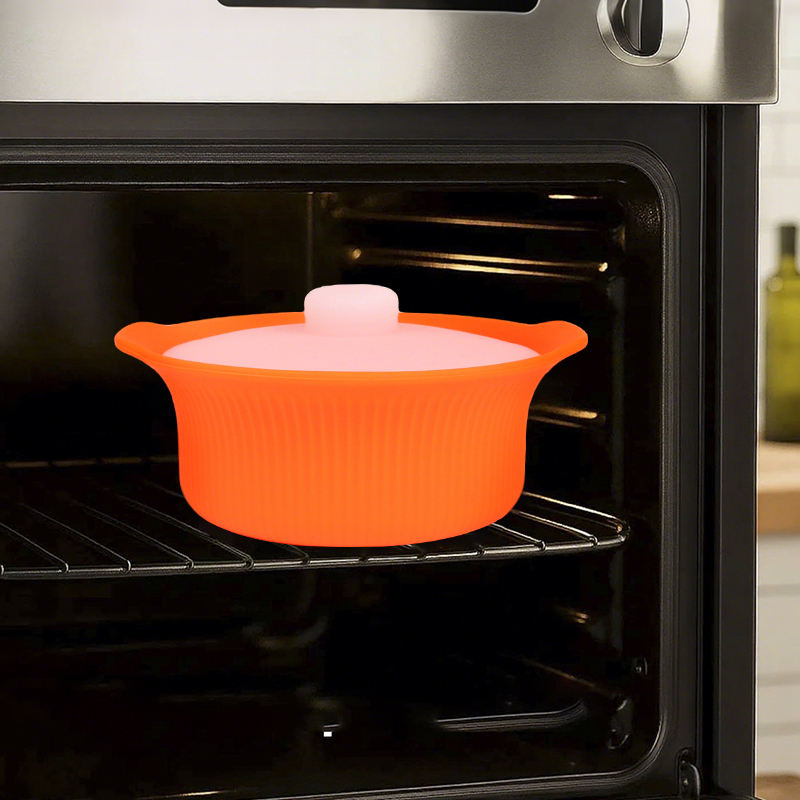 Ustensile de cuisine avec Logo personnalis&eacute;, qualit&eacute; alimentaire, cuisson s&ucirc;re, cuiseur &agrave; vapeur, four &agrave; micro-ondes, bol en Silicone, r&eacute;cipient alimentaire
