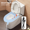 Housse de si&egrave;ge de toilette en Silicone, imperm&eacute;able, Non toxique, pour salle de bain, coussin effa&ccedil;able pour la maison, nouvel arrivage