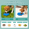 Cuencos modernos de silicona para mascotas, port&aacute;tiles, plegables, de viaje para perros y gatos, patr&oacute;n s&oacute;lido para uso en interiores y exteriores