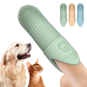 Brosse &agrave; dents en Silicone de qualit&eacute; alimentaire pour chien, 360 degr&eacute;s, outil de brossage des dents pour animaux de compagnie, brosse &agrave; dents pour chat et chien, nettoyage des dents d'animaux