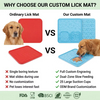 Venta al por mayor, comedero lento, cuencos para perros, alfombrilla para lamer, antideslizante, pl&aacute;stico duradero, juguete interactivo de silicona para perros grandes, medianos y peque&ntilde;os
