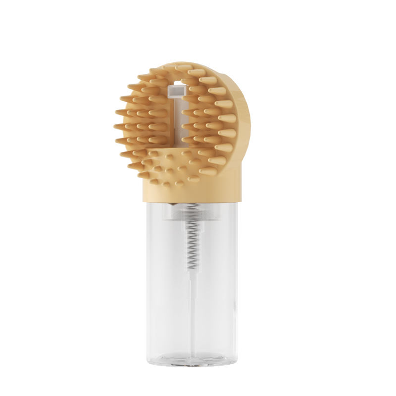 Wellfine 新着高級シリコーンペットシャワーマッサージブラシヘアクリーニンググルーミング猫入浴ブラシ