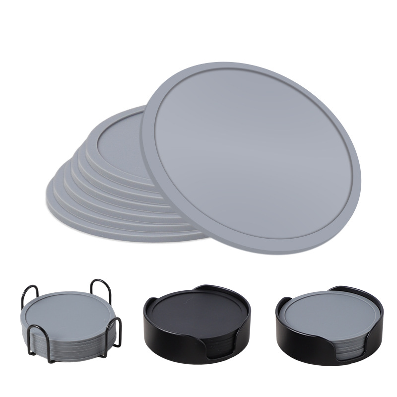 Posavasos de silicona antideslizantes, suaves e impermeables, alfombrilla para tazas, protecci&oacute;n de mesa, alfombrilla de silicona personalizada