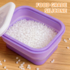 Bo&icirc;te &agrave; d&eacute;jeuner carr&eacute;e pliable en Silicone de qualit&eacute; alimentaire, conteneur de stockage des aliments Durable, bo&icirc;tes &agrave; d&eacute;jeuner faciles &agrave; nettoyer