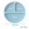 Vaisselle &eacute;cologique sans BPA pour enfants, bol &agrave; succion en Silicone color&eacute;, assiette pour b&eacute;b&eacute; en bas &acirc;ge avec cuill&egrave;re
