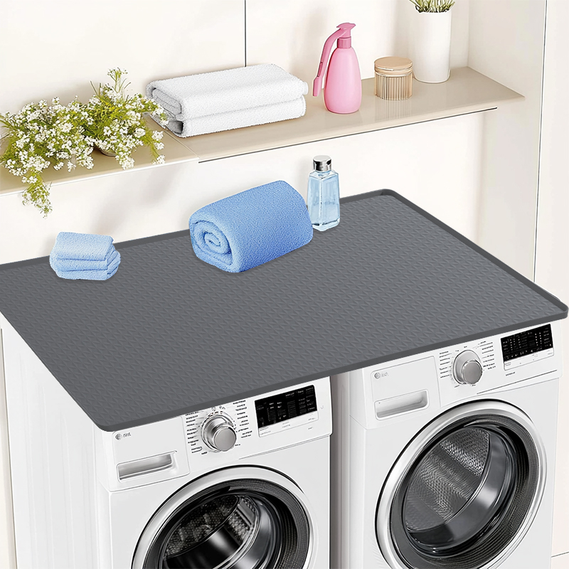 Alfombrilla Lavadora Secadora Silicona 54x27,5 - Antideslizante con Labio