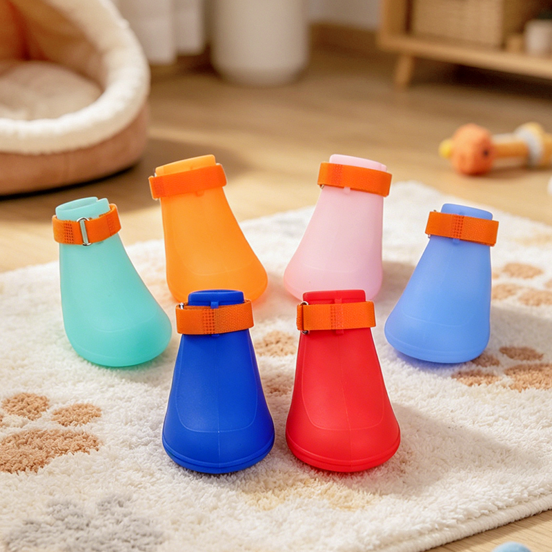 Botas impermeables para perros antideslizantes - Protectores de patas ajustables