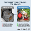 Bol pliable pour animaux de compagnie, Logo personnalis&eacute;, bols pliables en Silicone pour chiens, bols pliables pour animaux de compagnie, voyage