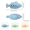 Jouet poisson en Silicone pour chats et chiens, fournitures pour animaux de compagnie, collations, jouets &agrave; la menthe, b&acirc;ton en caoutchouc, morsure heureuse, nouvel arrivage 2025