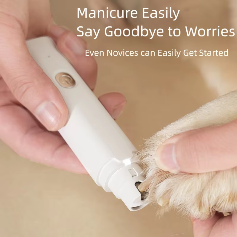 Cortau&ntilde;as el&eacute;ctrico port&aacute;til recargable profesional silencioso para gatos, amoladora de u&ntilde;as para perros y mascotas con luz Led