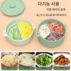 Cesta de silicona para microondas de Corea, olla de vapor para horno, cuenco seguro, olla para cocinar al vapor de verduras de calidad alimentaria