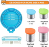 Bo&icirc;te de nourriture pour animaux de compagnie 3-en-1 en Silicone Durable r&eacute;utilisable, conteneur de stockage &eacute;tanche pour chats et chiens