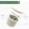 Bol d'alimentation de b&eacute;b&eacute; de gyroscope de silicone de cat&eacute;gorie comestible de cuvette faite sur commande de logo non toxique avec le couvercle