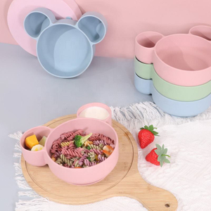 Wellfine – assiettes et bols pour b&eacute;b&eacute; de qualit&eacute; alimentaire, nouveau Design, bol d'alimentation pour enfants, bol d'alimentation en Silicone personnalis&eacute; pour b&eacute;b&eacute;