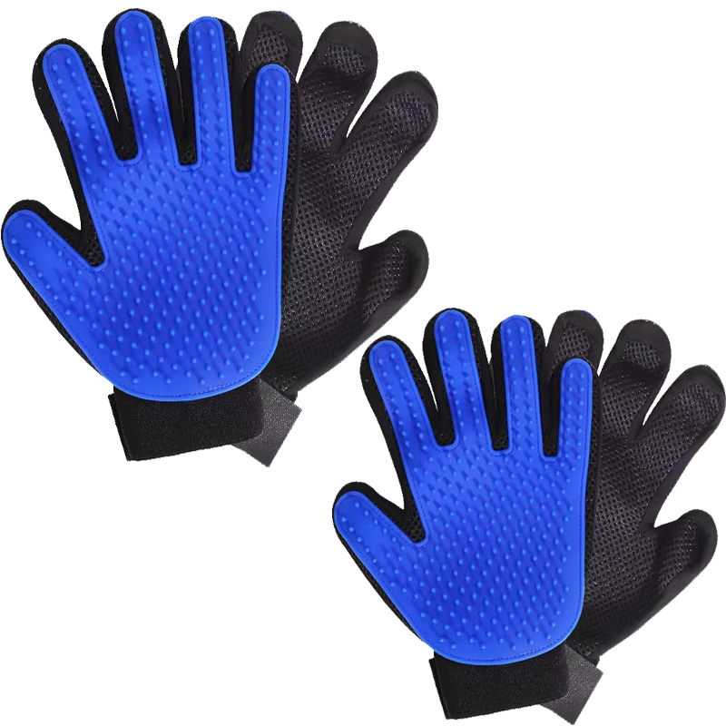 Gants de toilettage pour animaux de compagnie, en Silicone, brosse de bain, anti-poils, efficace, pour chien et chat