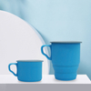 Taza de caf&eacute; reutilizable plegable del silic&oacute;n libre de BPA reutilizable del logotipo de encargo del viaje port&aacute;til del OEM del ODM con la tapa
