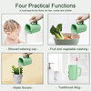 Certification CPC Tasse de rin&ccedil;age pour bain de b&eacute;b&eacute; Tasse de rin&ccedil;age en silicone de qualit&eacute; alimentaire sans d&eacute;chirure avec ventouse pour enfants