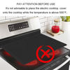 Cubierta superior de silicona para estufa - Resistente al calor, impermeable, grande