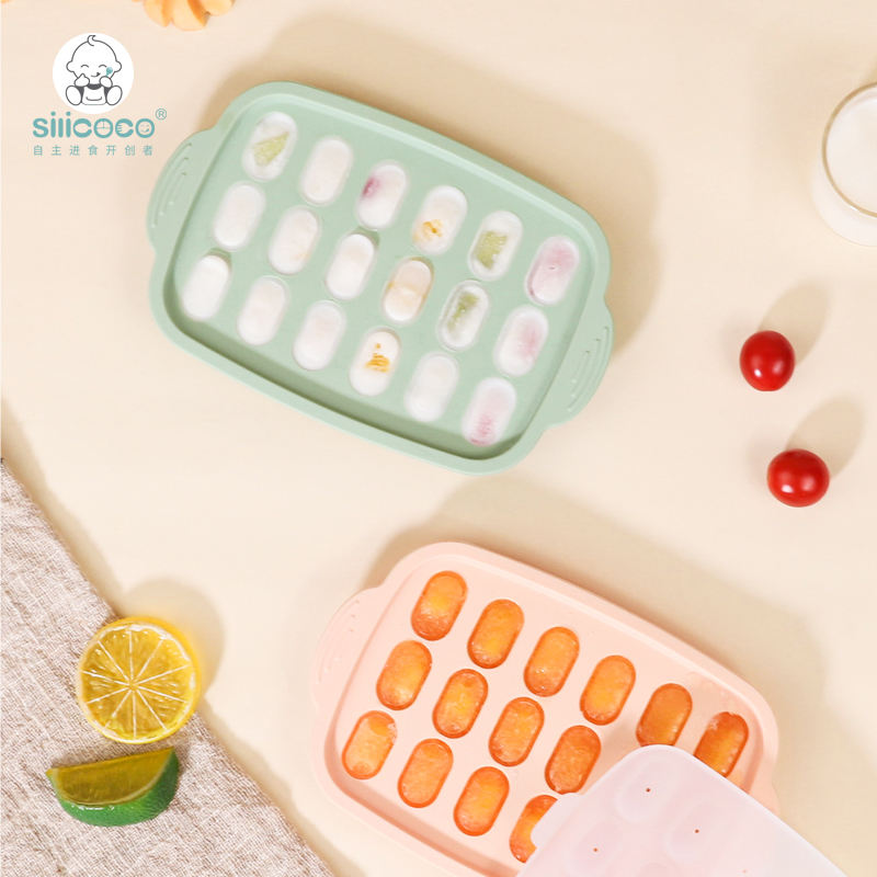 Silicoco-Molde para hacer cubitos de hielo en 3D, esferas cuadradas, bandejas de cubitos de hielo de silicona, Moldes de paleta con tapa, bandeja para congelador