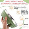 Nouveaut&eacute;s 304 couvercle en Silicone en acier inoxydable bol d'alimentation pour b&eacute;b&eacute; bol pour enfants bol pour enfants en acier inoxydable color&eacute; de qualit&eacute; alimentaire