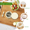 Bol d'alimentation de b&eacute;b&eacute; de gyroscope de silicone de cat&eacute;gorie comestible de cuvette faite sur commande de logo non toxique avec le couvercle