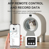 Wellfine – grand bac &agrave; liti&egrave;re &eacute;lectrique automatique et intelligent, avec t&eacute;l&eacute;commande Wifi, &agrave; faible bruit, &agrave; toit ouvert, autonettoyant, pour chat