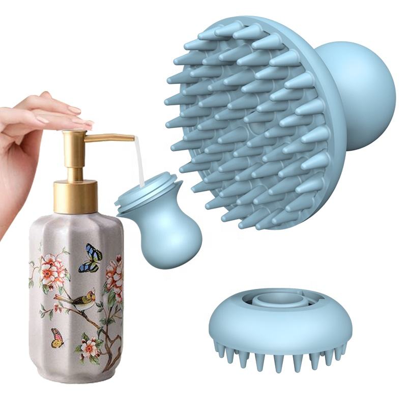 El pelo f&aacute;cil del cepillo del animal dom&eacute;stico del silic&oacute;n del ba&ntilde;o del cepillo del removedor del pelo del animal dom&eacute;stico de Wellfine quita el cepillo limpio de la preparaci&oacute;n